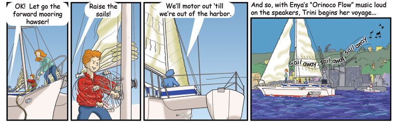 Sailing out of San Diego Bay