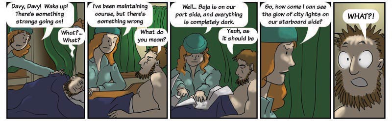 night sailing in Mexico