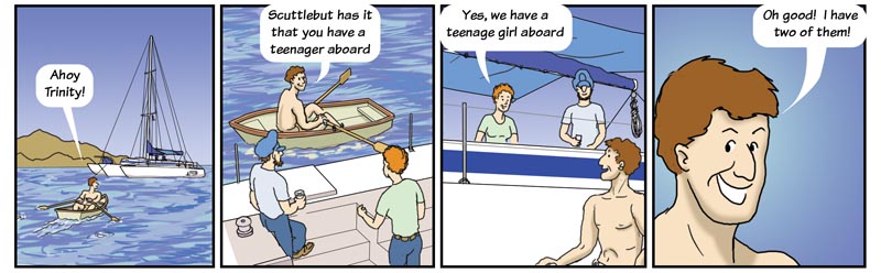 approaching an anchorage